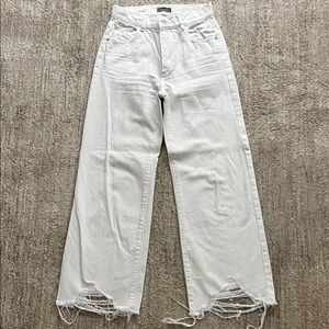 DL1961 White Hepburn Wide Leg size 24